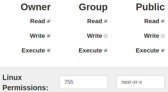 Root folders permissions